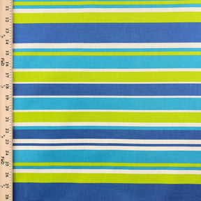 Ottertex Waterproof Canvas Multi Stripe Print Fabric SV577310 - Aqua Image A9
