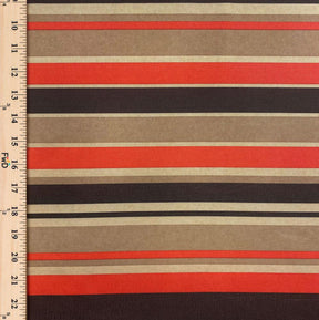 Ottertex Waterproof Canvas Multi Stripe Print Fabric SV577285 - Brown Image A9