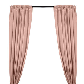 Ottertex Canvas Waterproof Rod Pocket Curtains Rose Gold 1