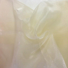 Crystal Organza Rod Pocket Curtains Champagne 3