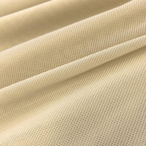 Power Mesh Rod Pocket Curtains Champagne 3