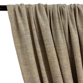 Silk Linen Matka Rod Pocket Curtains Champagne 2 Tone Champagne 2