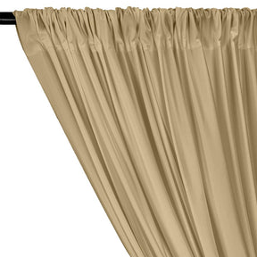 Shiny Milliskin Rod Pocket Curtains Champagne 2
