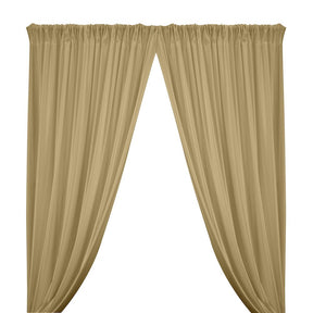 Shiny Milliskin Rod Pocket Curtains Champagne 1