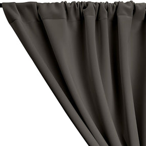 Neoprene Scuba Rod Pocket Curtains Charcoal 2