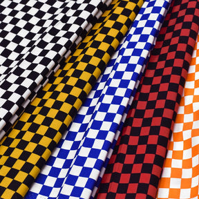 Checkered Print Cotton Fabric Group