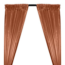 Tissue Lame Rod Pocket Curtains Copper 1