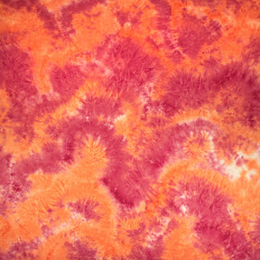 Tie Dye Printed Brushed Jersey Fabric SV577630 Raspberry Peach 1