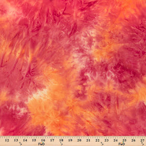 Tie Dye Printed Brushed Jersey Fabric SV577630 Raspberry Peach 4