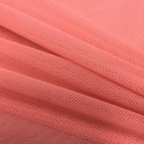 Power Mesh Rod Pocket Curtains Coral 3