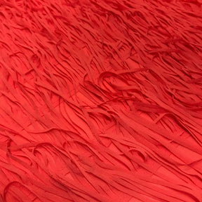 Fringe Embroidery On Georgette Fabric SV576139 Coral 2