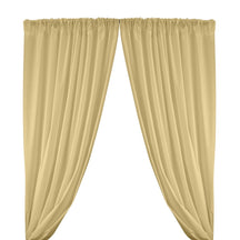 Cotton Polyester Broadcloth Rod Pocket Curtains Curtains Beige 1