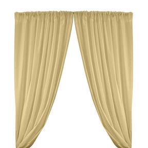Cotton Polyester Broadcloth Rod Pocket Curtains Curtains Beige 1