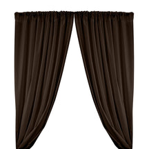 Cotton Polyester Broadcloth Rod Pocket Curtains Curtains Brown 1