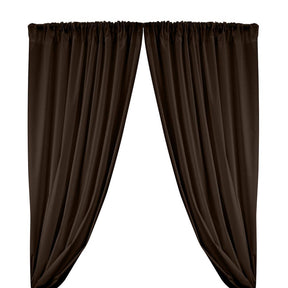 Cotton Polyester Broadcloth Rod Pocket Curtains Curtains Brown 1