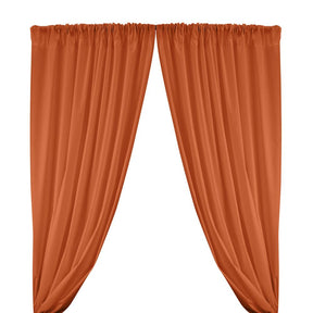 Cotton Polyester Broadcloth Rod Pocket Curtains Curtains Orange 1