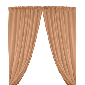 Cotton Polyester Broadcloth Rod Pocket Curtains Curtains Peach 1