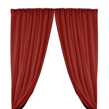 Cotton Polyester Broadcloth Rod Pocket Curtains Curtains Red 1