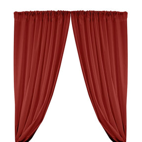 Cotton Polyester Broadcloth Rod Pocket Curtains Curtains Red 1