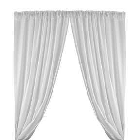 Cotton Polyester Broadcloth Rod Pocket Curtains Curtains White 1