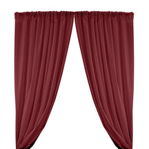Cotton Polyester Broadcloth Rod Pocket Curtains Curtains Wine 1
