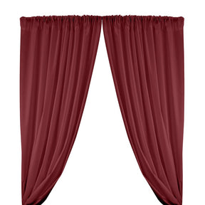 Cotton Polyester Broadcloth Rod Pocket Curtains Curtains Wine 1
