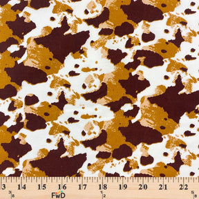 Cow Print Cotton Fabric SV577430 Caramel 3