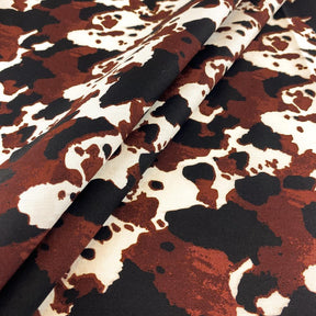 Cow Print Cotton Fabric SV577427 Chocolate Brown 2