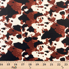 Cow Print Cotton Fabric SV577427 Chocolate Brown 3