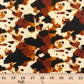 Cow Print Cotton Fabric SV577429 Mocha 3