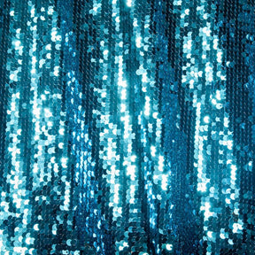 Two Sided Reversible Sequins On Stretch Mesh Fabric SV577738 Turquoise / Silver 3