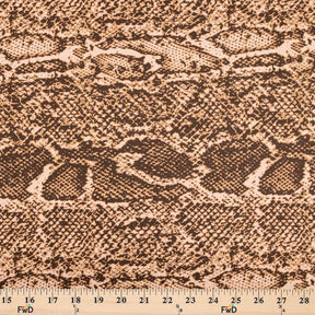 Ottertex Waterproof Canvas Snakeskin Print Fabric SV577621 Brown Image A9