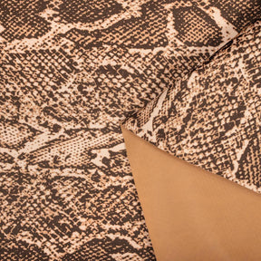 Ottertex Waterproof Canvas Snakeskin Print Fabric SV577621 Brown Image A4
