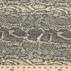 Ottertex Waterproof Canvas Snakeskin Print Fabric SV577620 Black Image A9
