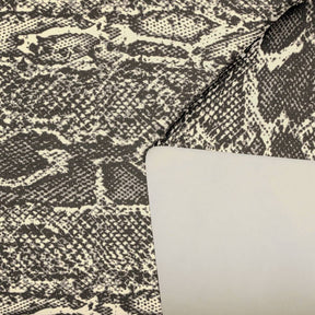 Ottertex Waterproof Canvas Snakeskin Print Fabric SV577620 Black Image A4