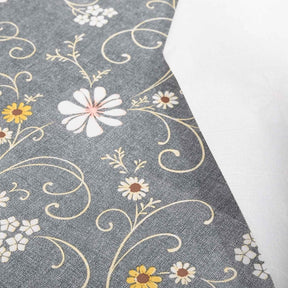 Daisy Print Oilcloth Fabric SV578084 Grey 3