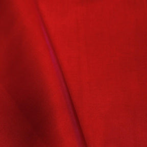 Poly China Silk Lining Rod Pocket Curtains Dark Red 3