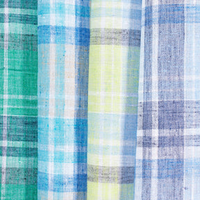 Tartan Plaid Linen Look Fabric Group