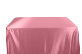 Charmeuse Satin 6 Feet Banquet Table Covers Tan 1