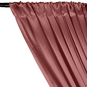 Crepe Back Satin Rod Pocket Curtains Dusty Rose 2