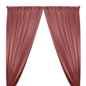 Crepe Back Satin Rod Pocket Curtains Dusty Rose 1