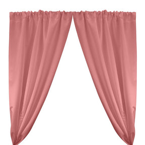 Matte Satin Peau De Soie Rod Pocket Curtains Dusty Rose 1