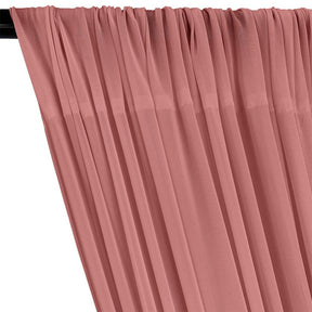 Power Mesh Rod Pocket Curtains Dusty Rose 2