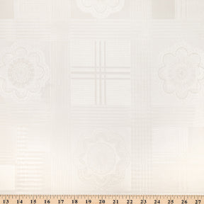 Floral Check Vinyl Fabric SV578118 4