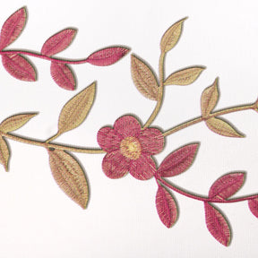 Floral Embroidery Oilcloth Fabric SV578120 3