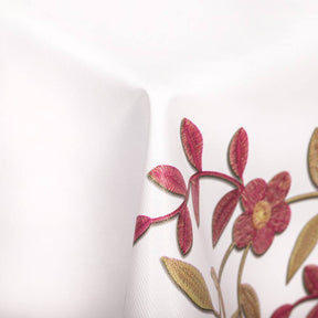 Floral Embroidery Oilcloth Fabric SV578120 1