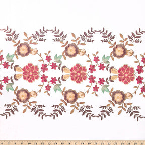 Floral Embroidery Oilcloth Fabric SV578120 5