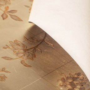 Grid Metallic Oilcloth Fabric SV578098 Gold/Orange 3