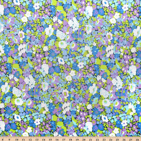 Floral Medley Broadcloth Fabric SV578064 Blue 4