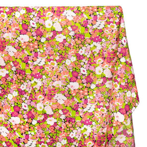 Floral Medley Broadcloth Fabric SV578063 Orange 1